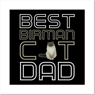 Best Birman Cat Dad Posters and Art